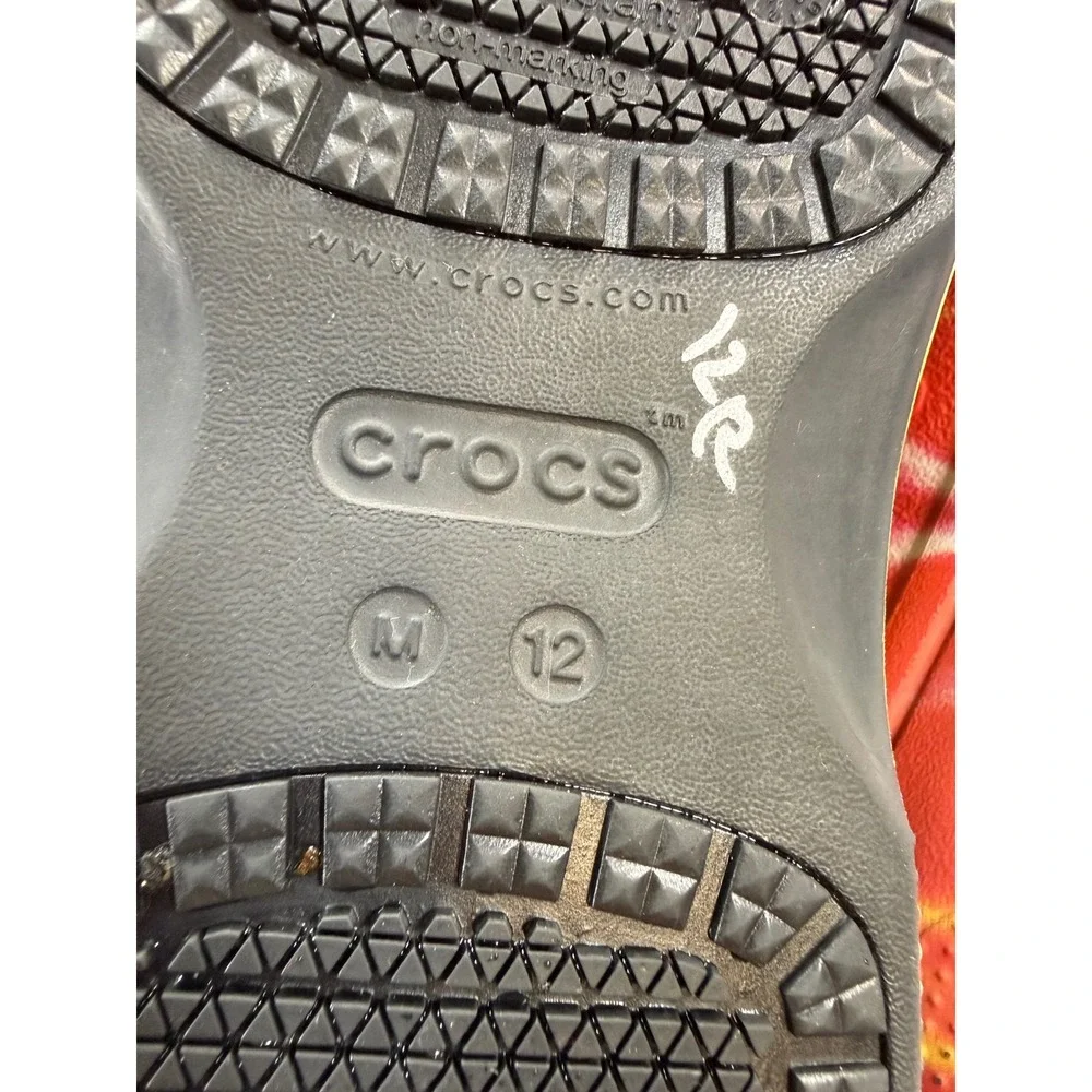 Crocs Bistro Clogs Mens 12 Color Excellent Tie Dye Slip Resistant Work Shoe